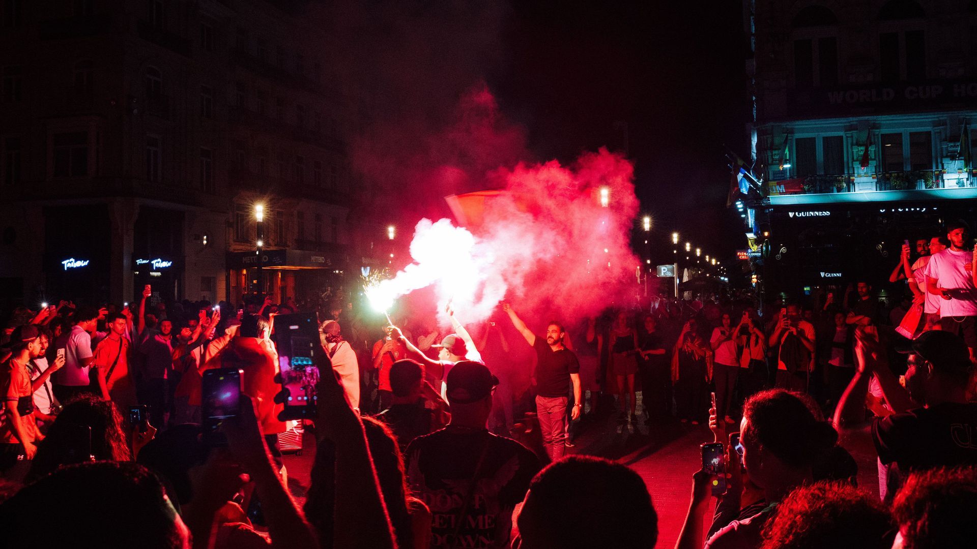 La celebración de la victoria de Francia frente a Marruecos en el Mundial 2026 La celebración de la victoria de Francia frente a Marruecos en el Mundial 2026