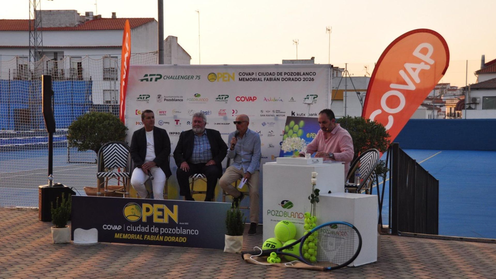 La presentación del ATP Challenger de Pozoblanco