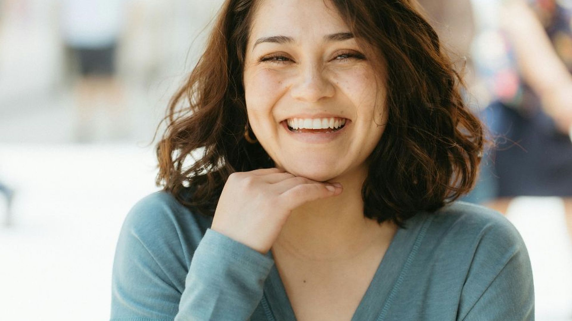 Mujer sonriendo