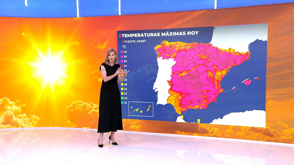 El calor y las tormentas fuertes con granizo, las protagonistas en Castilla-La Mancha, Galicia y el Cantábrico durante el domingo