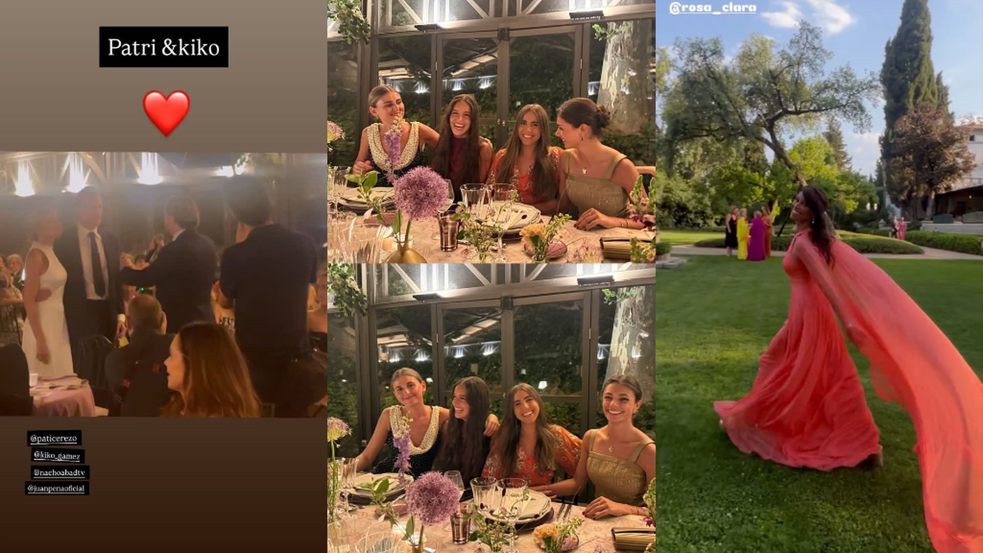 Imágenes del interior de la boda de Patricia Cerezo y Kiko Gámez