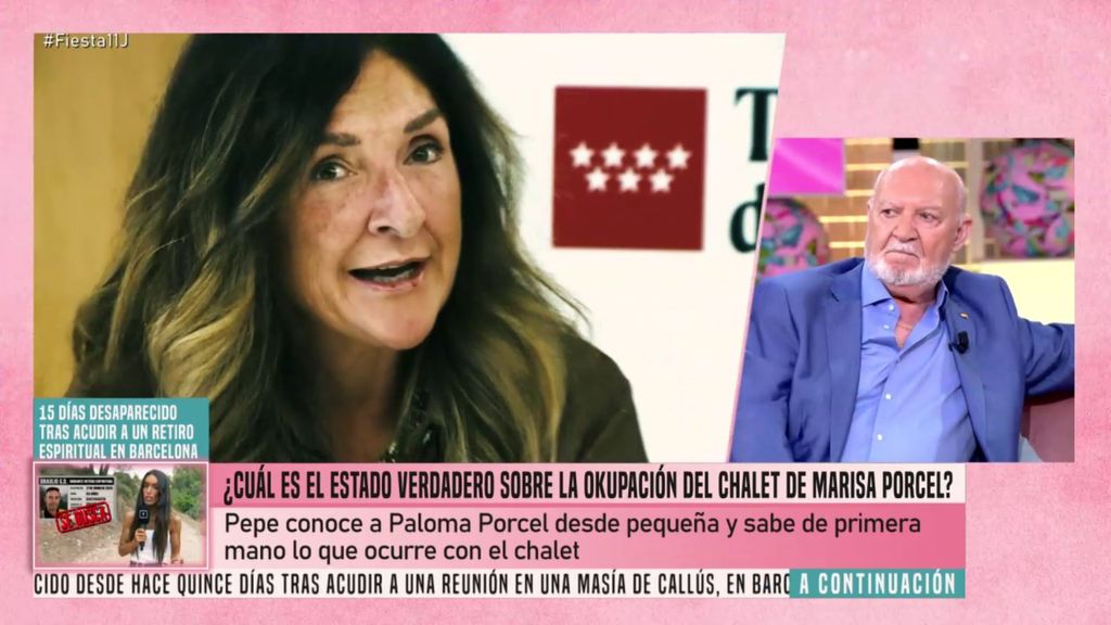 Pepe Ruiz se pronuncia sobre la okupación del chalet de Marisa Porcel por la hija de la actriz: "Lo lamento enormemente" Fiesta 2026 Top Vídeos 1275