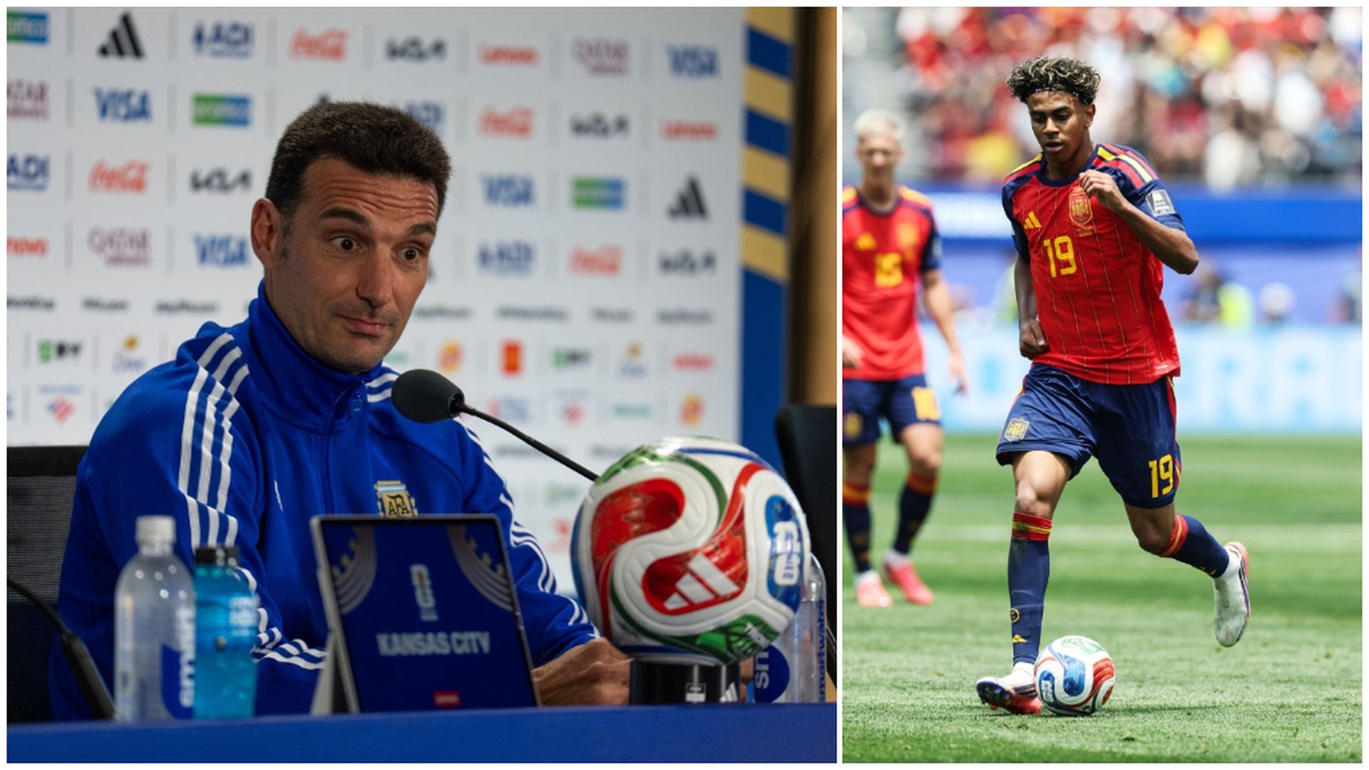 Scaloni, en rueda de prensa Scaloni, en rueda de prensa