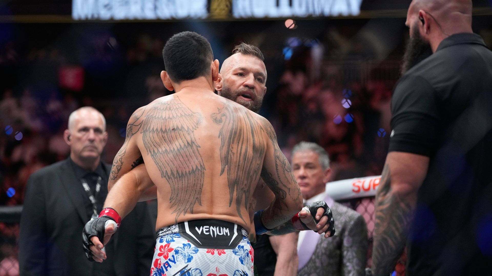 Conor McGregor, durante su combate contra Max Holloway