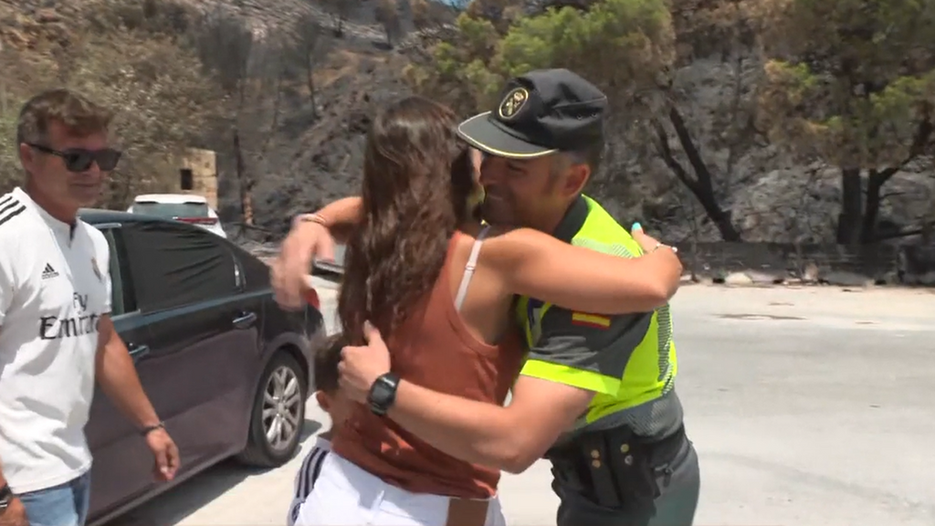 El día del incendio de Los Gallardos, la Guardia Civil acudió a rescatar a dos niños en la zona donde se originó el fuego