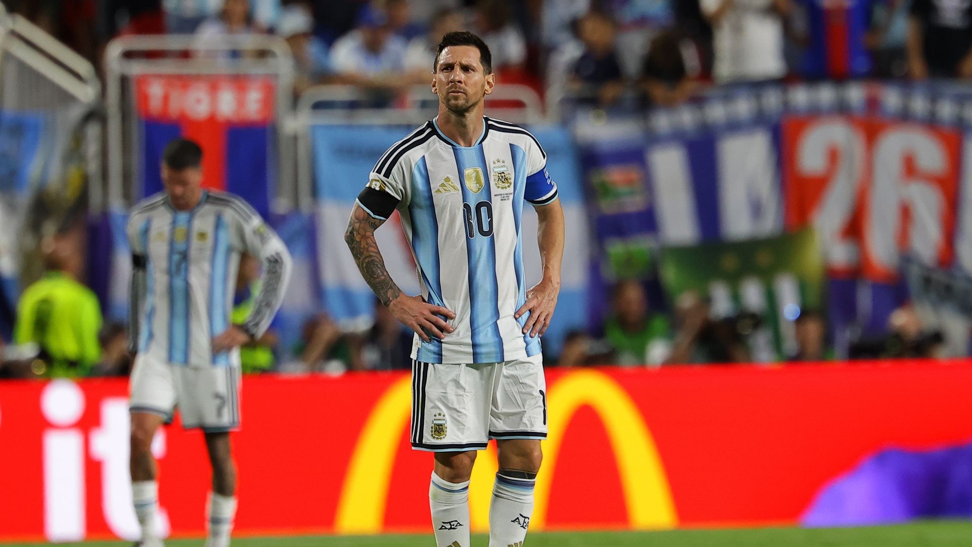 Leo Messi, durante el Argentina - Suiza. Leo Messi, durante el Argentina - Suiza.