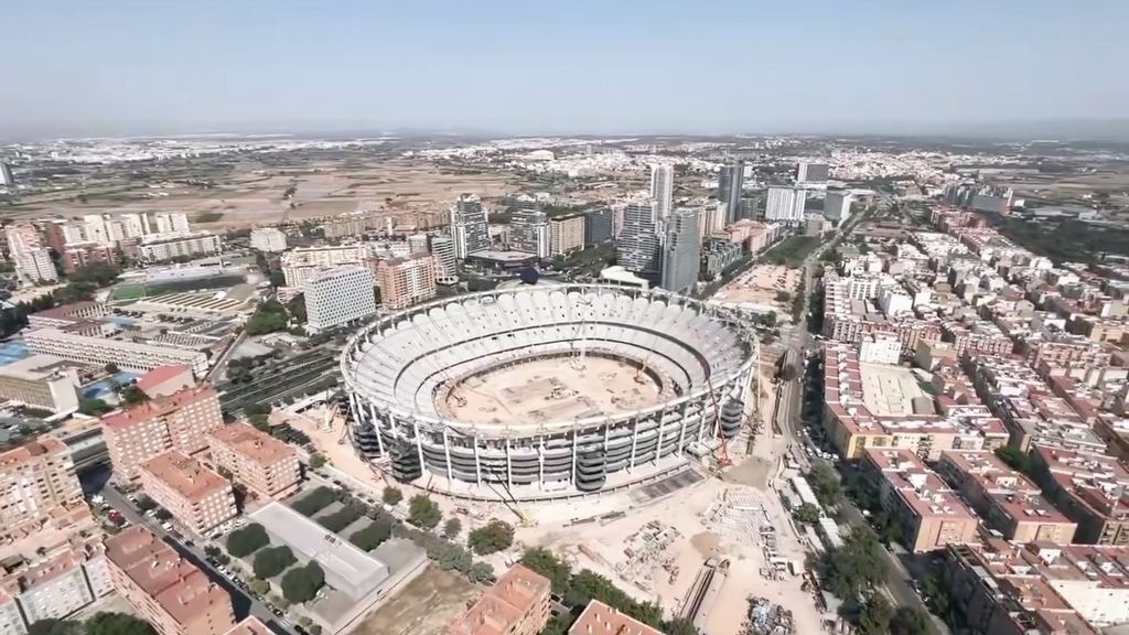 Así está el Nou Mestalla a un año de su conclusión