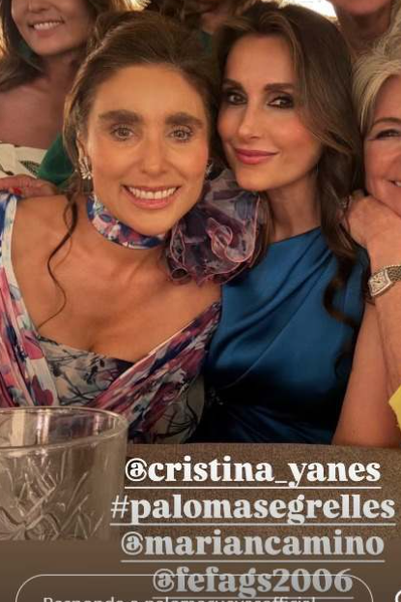 Paloma Segrelles y Paloma Cuevas en la boda de Patricia Cerezo