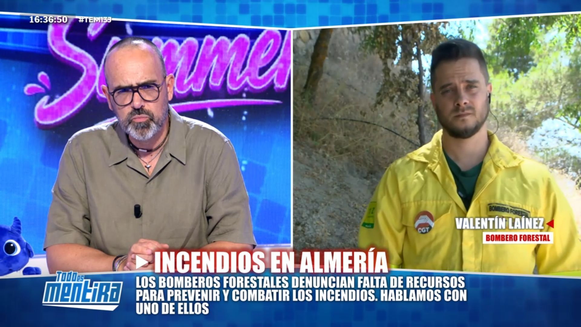 Las palabras de un bombero forestal a las familias de los fallecidos y a los compañeros heridos: "Nuestro apoyo a todos"