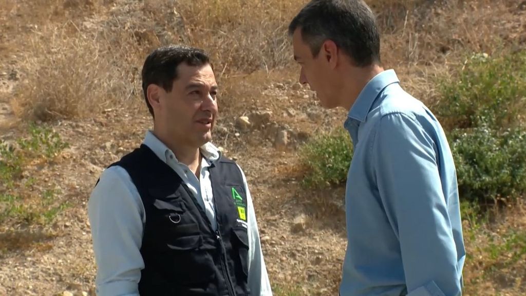 Sánchez y Bonilla se unen contra la tragedia del fuego en Los Gallardos