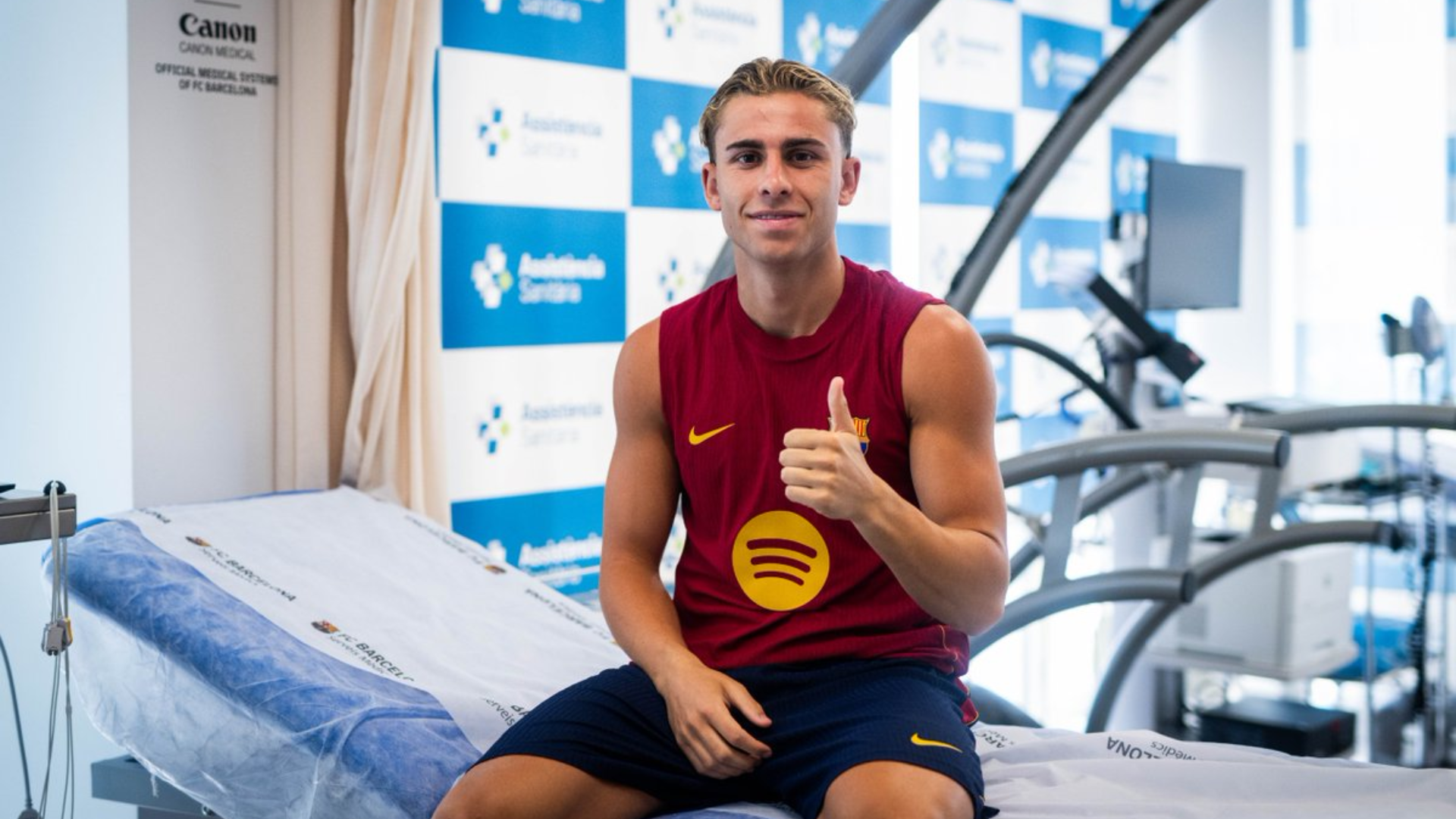 Fermín López, en la pretemporada del Barcelona