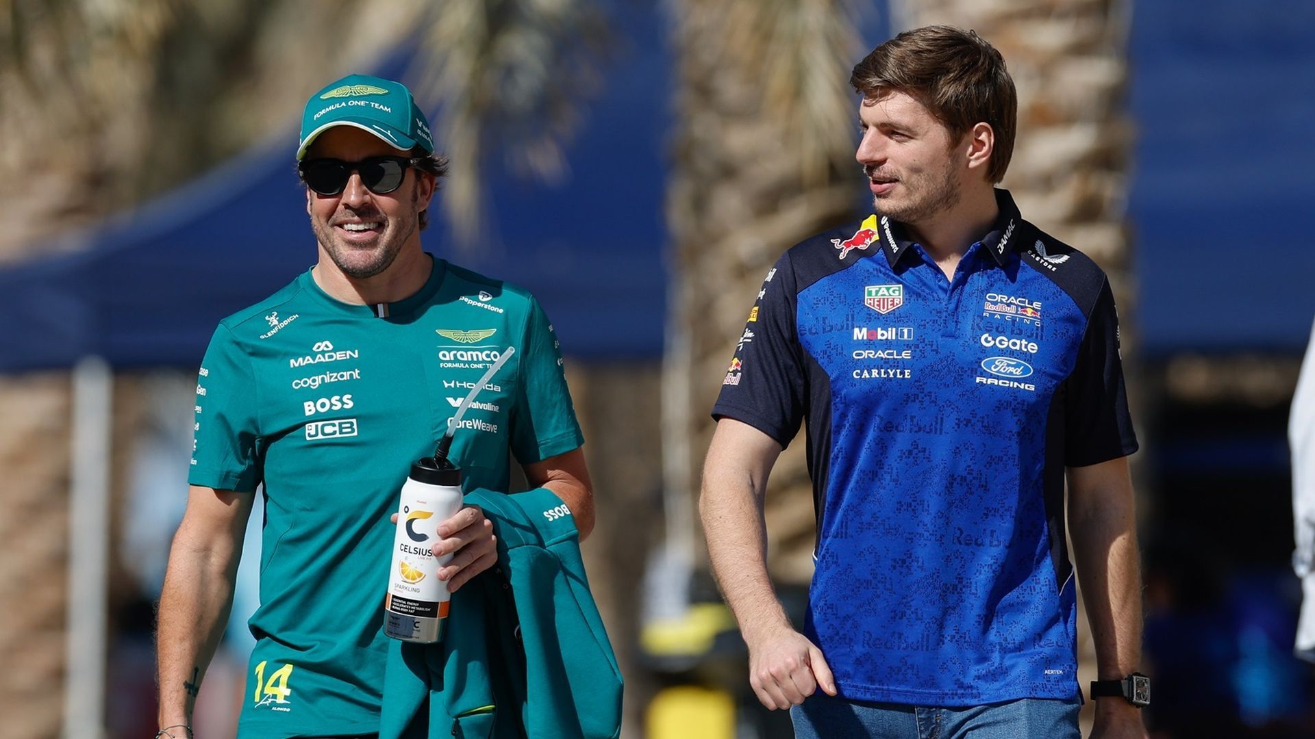 Fernando Alonso y Max Verstappen Fernando Alonso y Max Verstappen