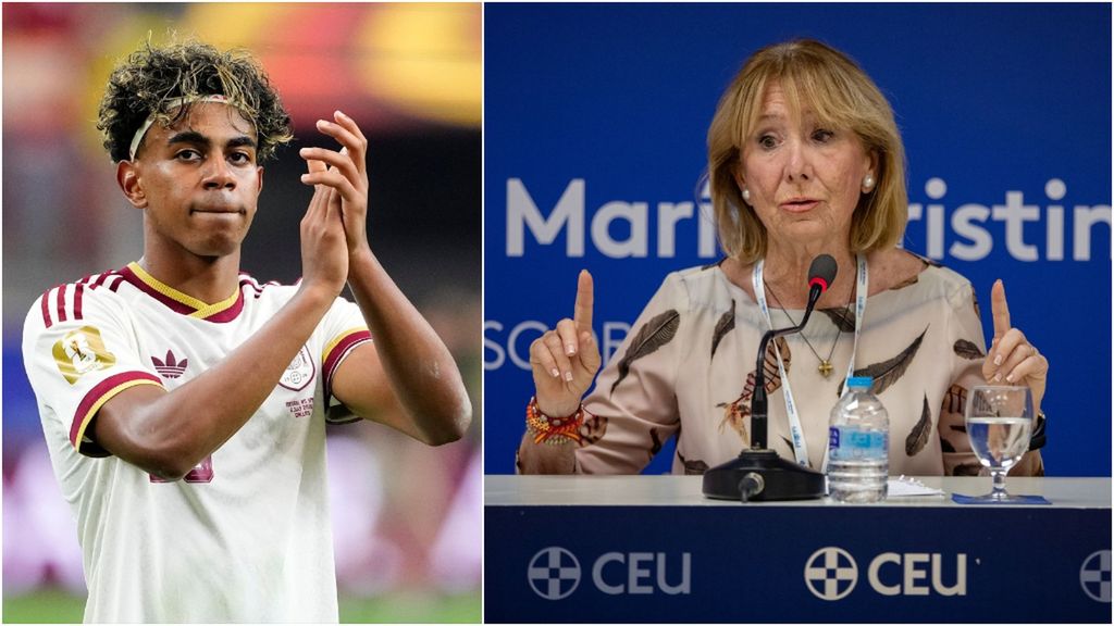 Esperanza Aguirre, crítica con las botas de Yamil Yamal: “Se las podía poner a diario no el día que juega España”