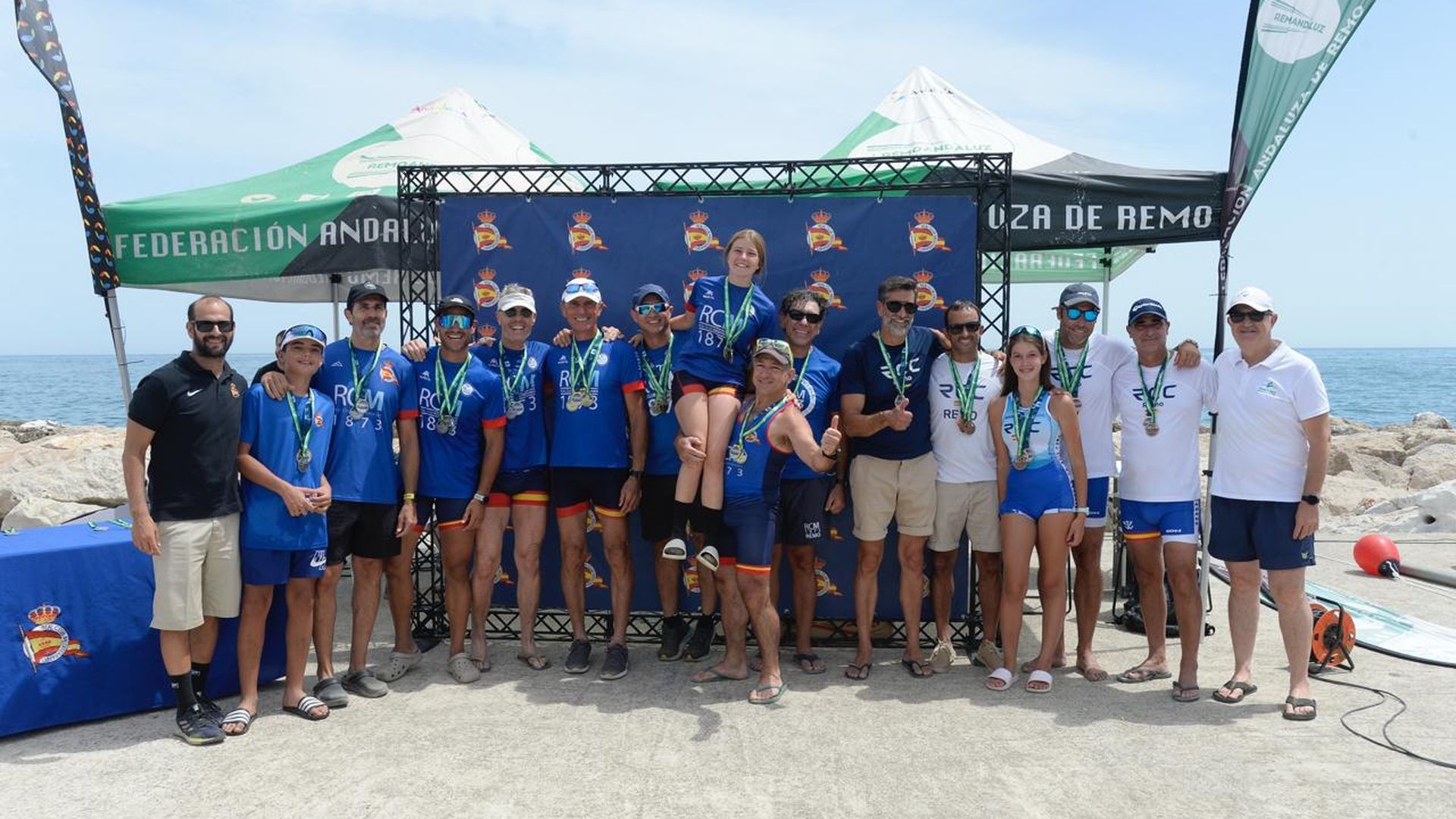 Imagen de la VII edición del Open Ciudad de Málaga de remo de mar Imagen de la VII edición del Open Ciudad de Málaga de remo de mar