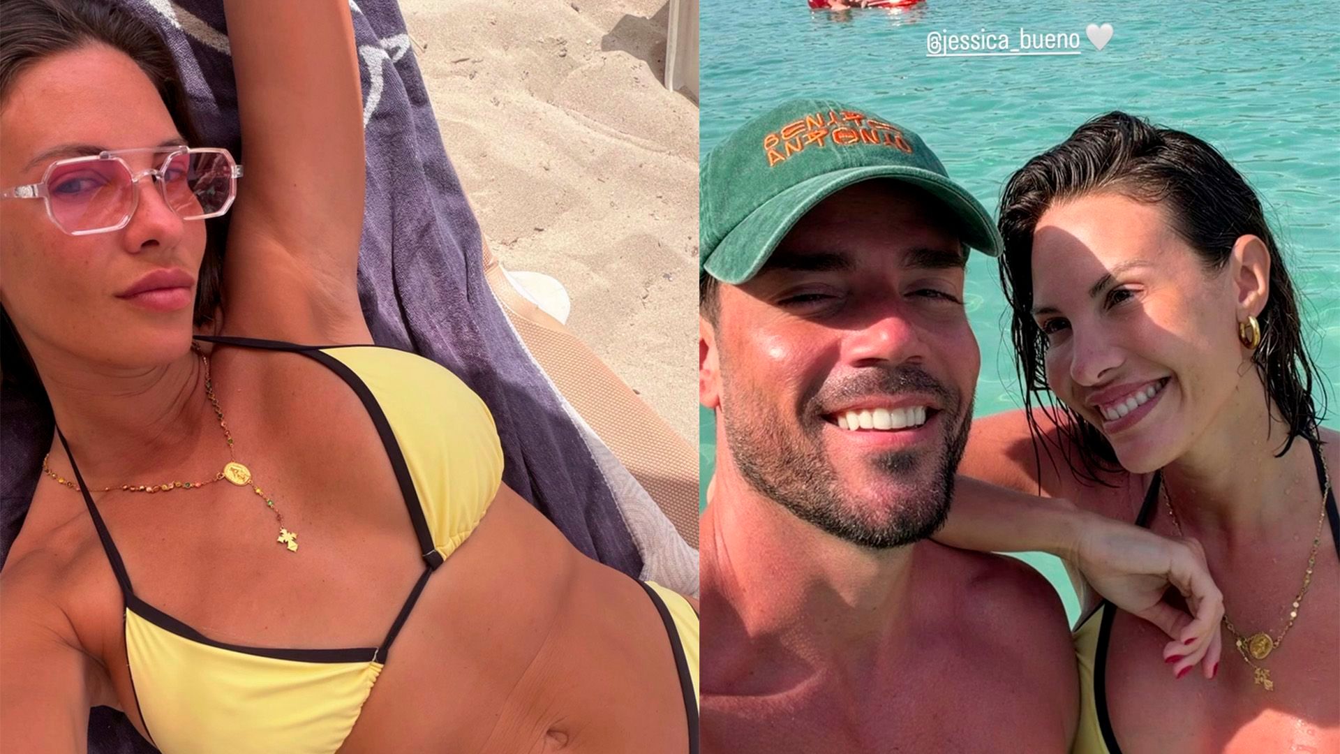 Jessica Bueno en Ibiza con Robert Mendoza
