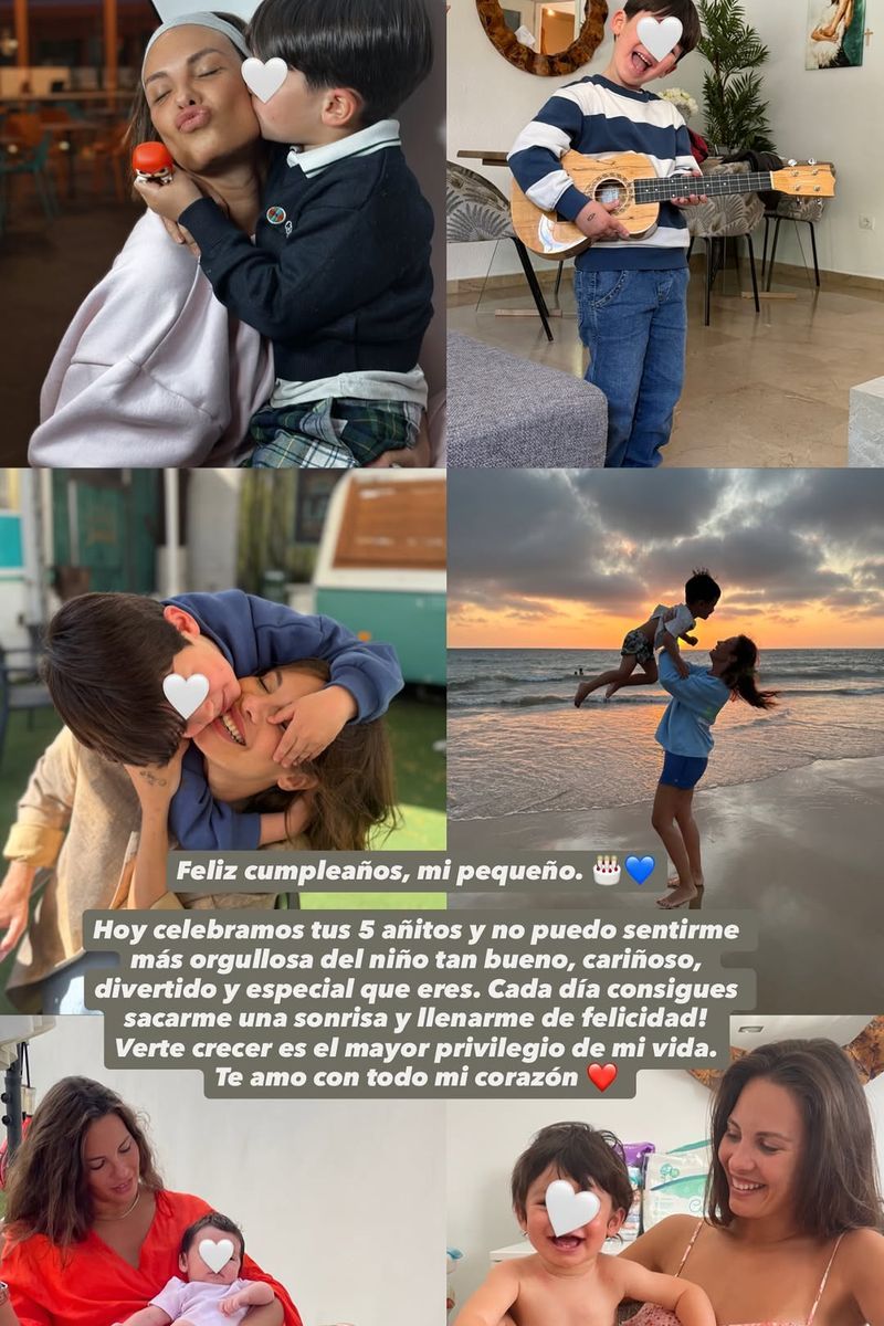 La felicitación de cumpleaños a distancia de Jessica Bueno a su hijo pequeño, Alejandro