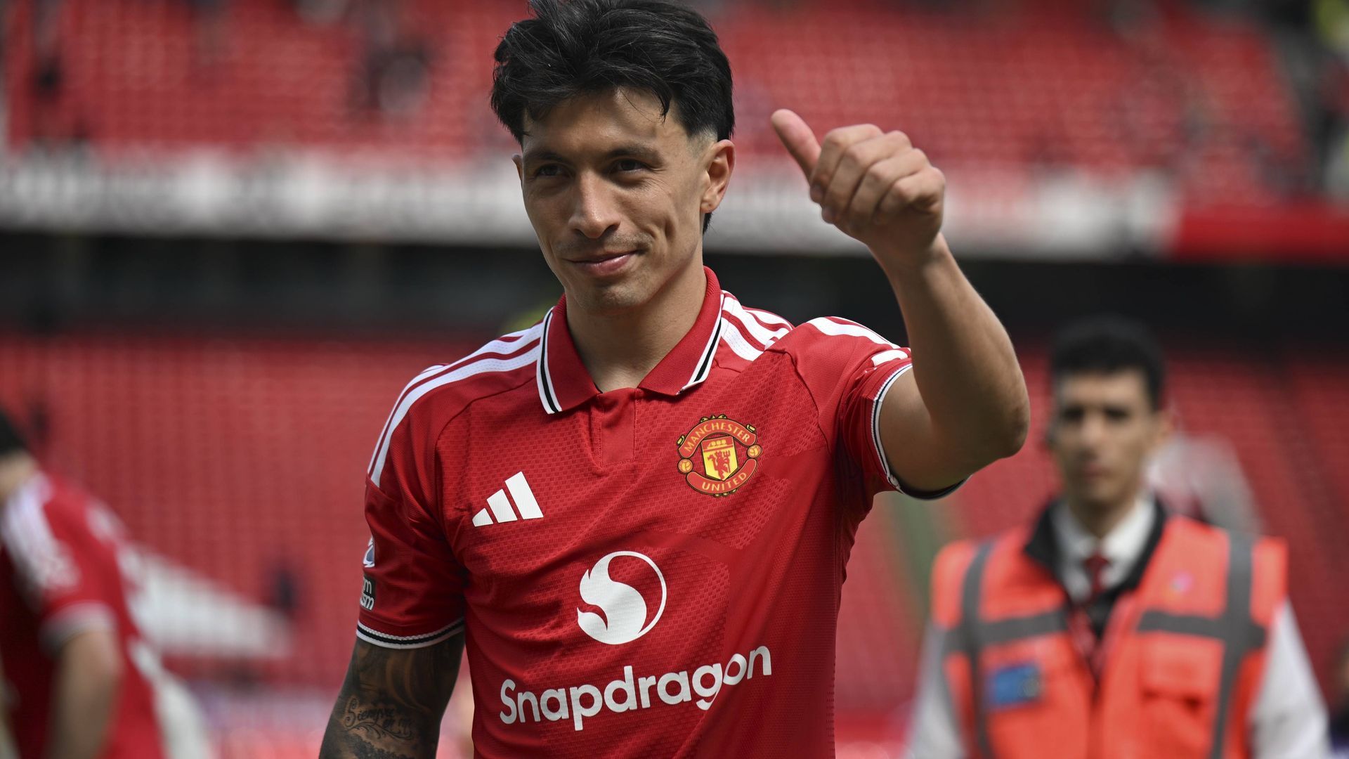 Lisandro Martínez, con el Manchester United