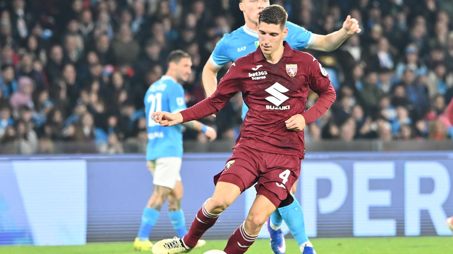 Matteo Patri, durante un partido con el Torino la pasada temporada.