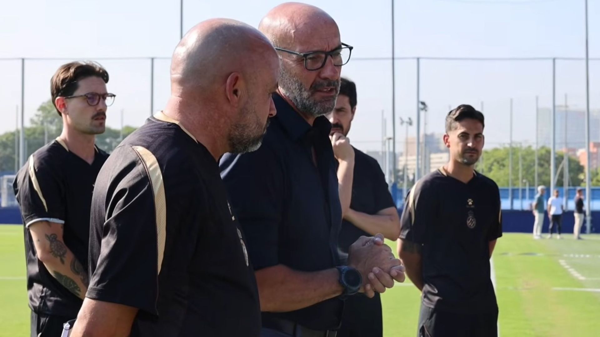 Monchi, en la ciudad deportiva del Espanyol Monchi, en la ciudad deportiva del Espanyol