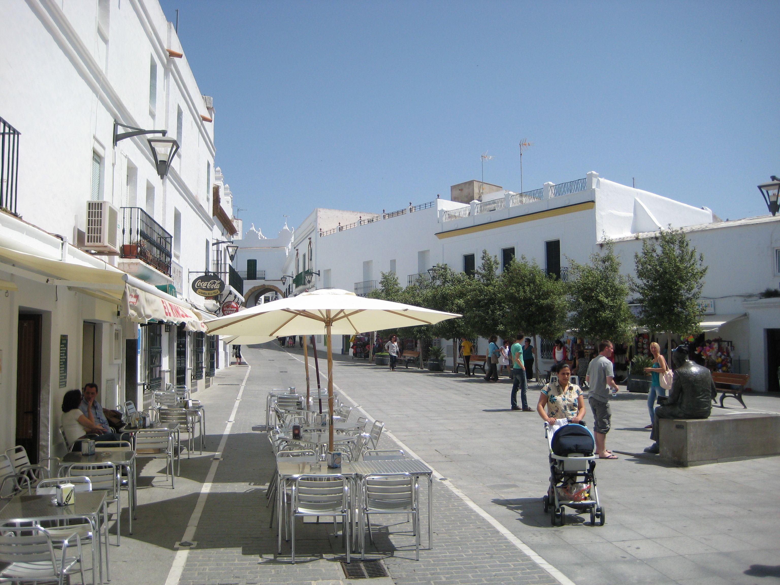 Plaza de España, en Conil de la Frontera