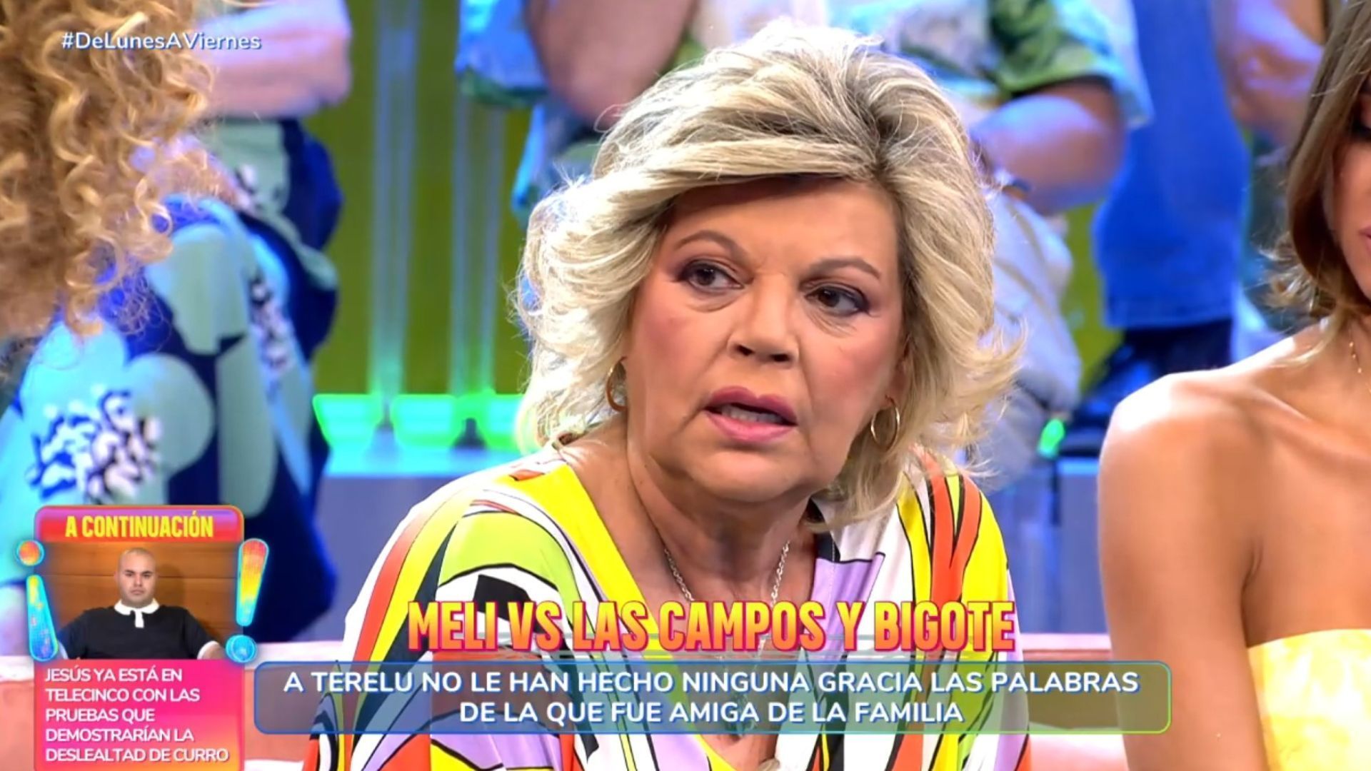 Terelu Campos, muy molesta con las palabras de Meli, la que fue amiga de su madre: "Jamás me he metido en la vida privada de mi madre"