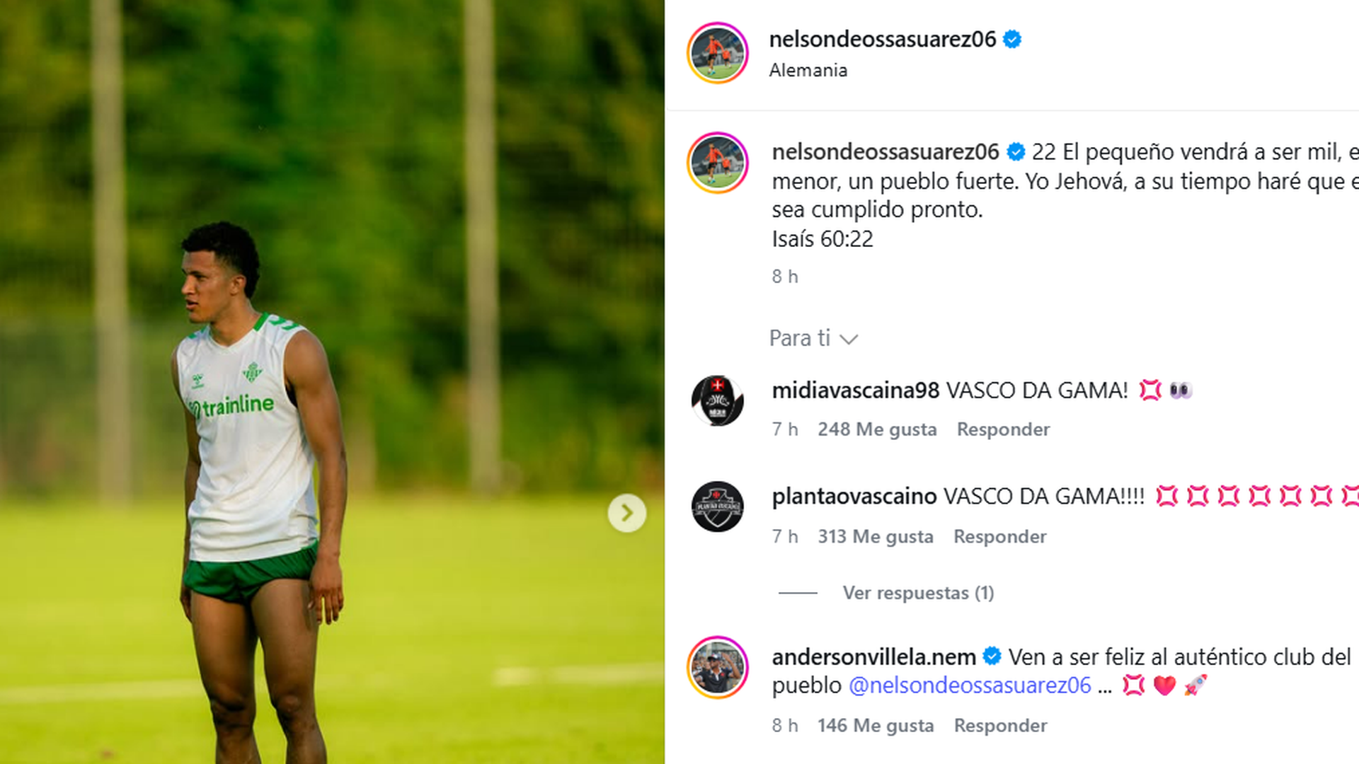 Varios comentarios en el post de Nelson Deossa