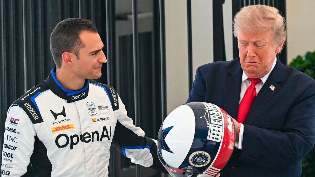 Donald Trump recibe a Álex Palou en la Casa Blanca antes del Gran Premio de Washington de Indycar