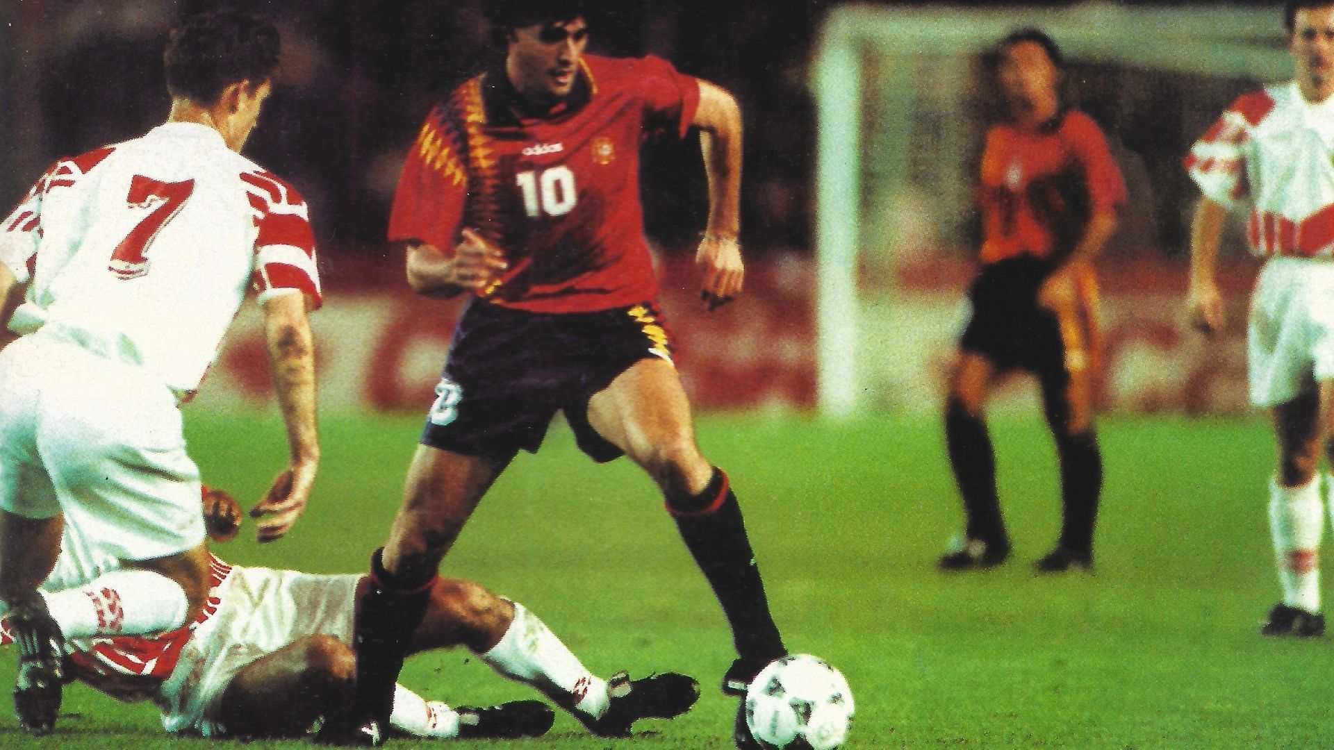 Caminero durante un partido de la selección española Caminero durante un partido de la selección española