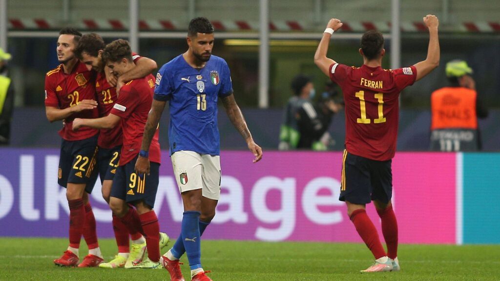 Ferrán Torres, autor de los dos goles de España.