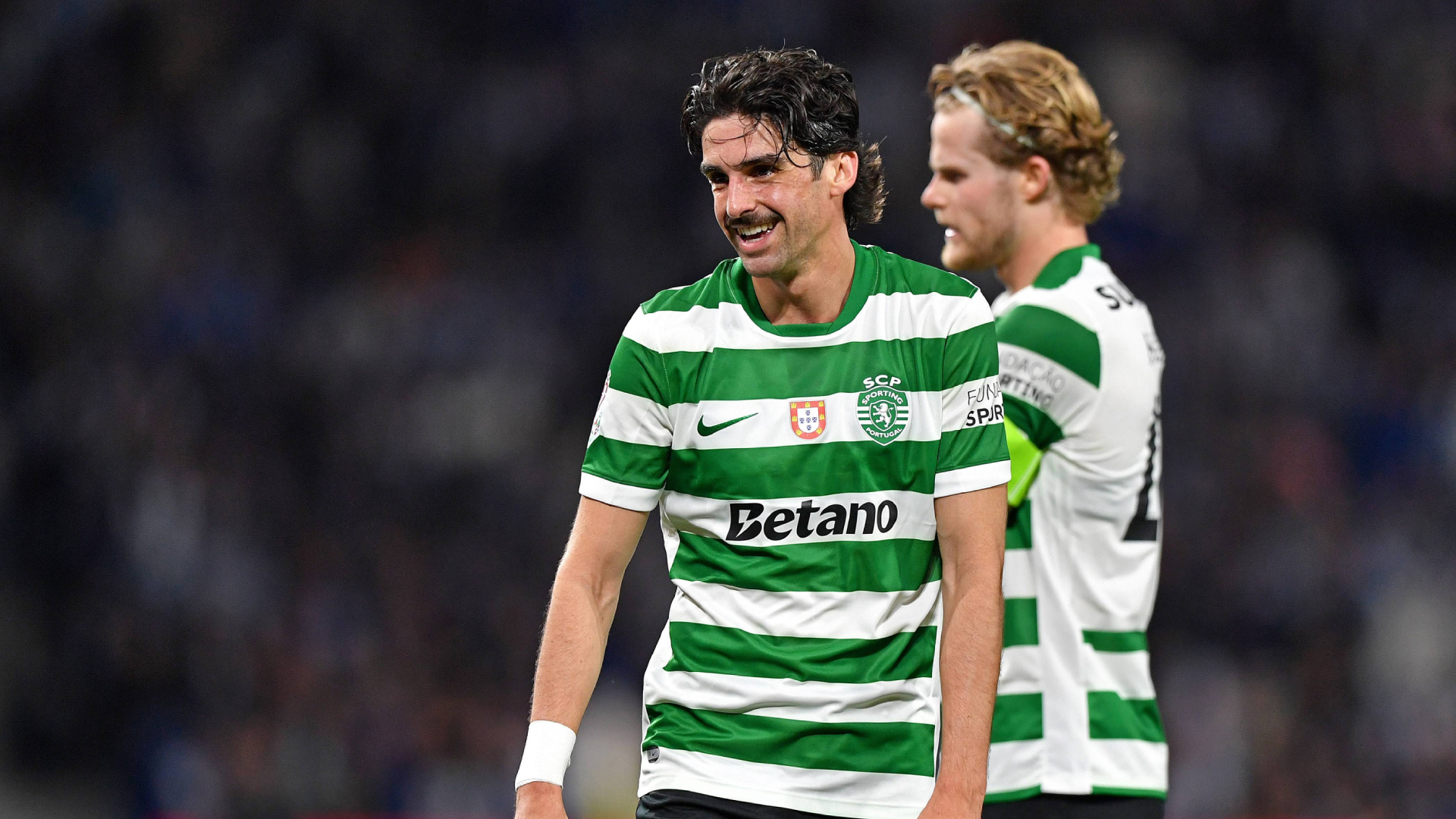 Francisco Trincao, en un partido con el Sporting CP