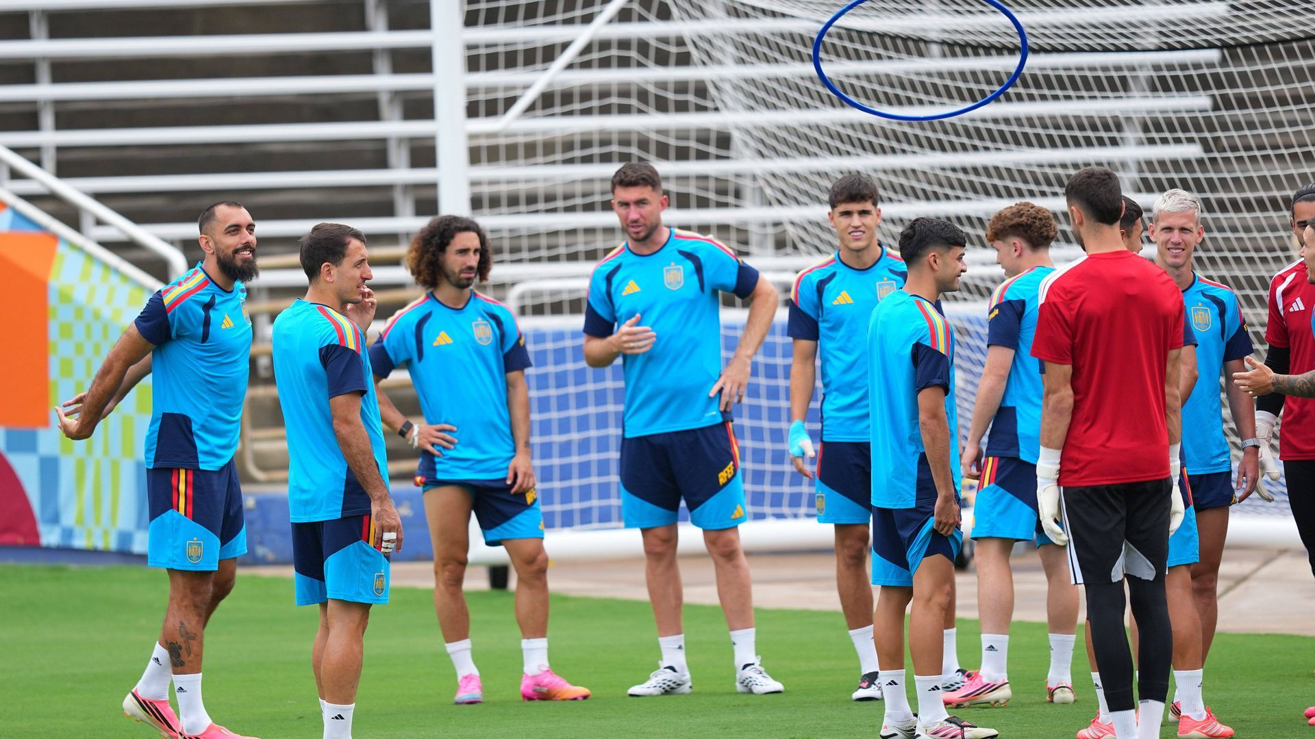 La Selección Española entrena en el Mundial La Selección Española entrena en el Mundial