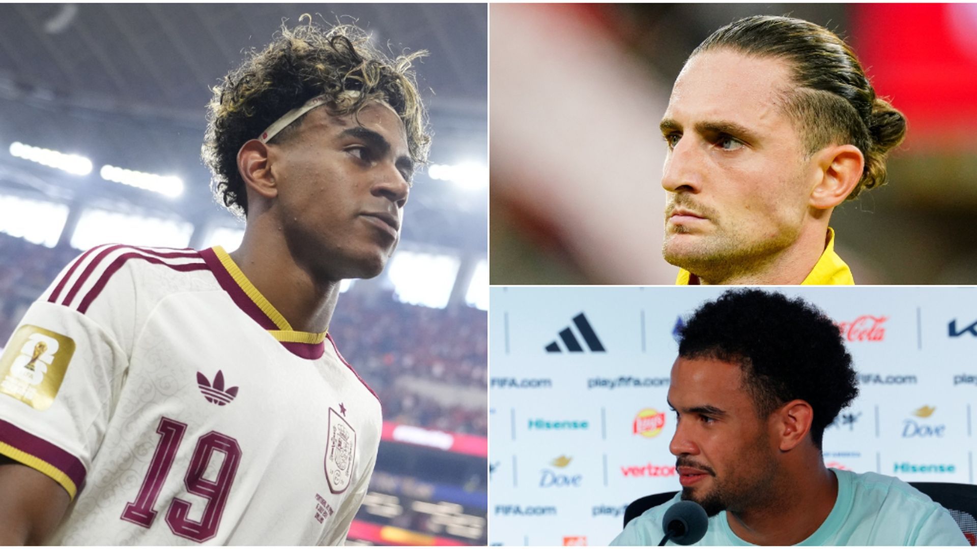 Lamine Yamal, Adrien Rabiot, Zaire-Emery Lamine Yamal, Adrien Rabiot, Zaire-Emery
