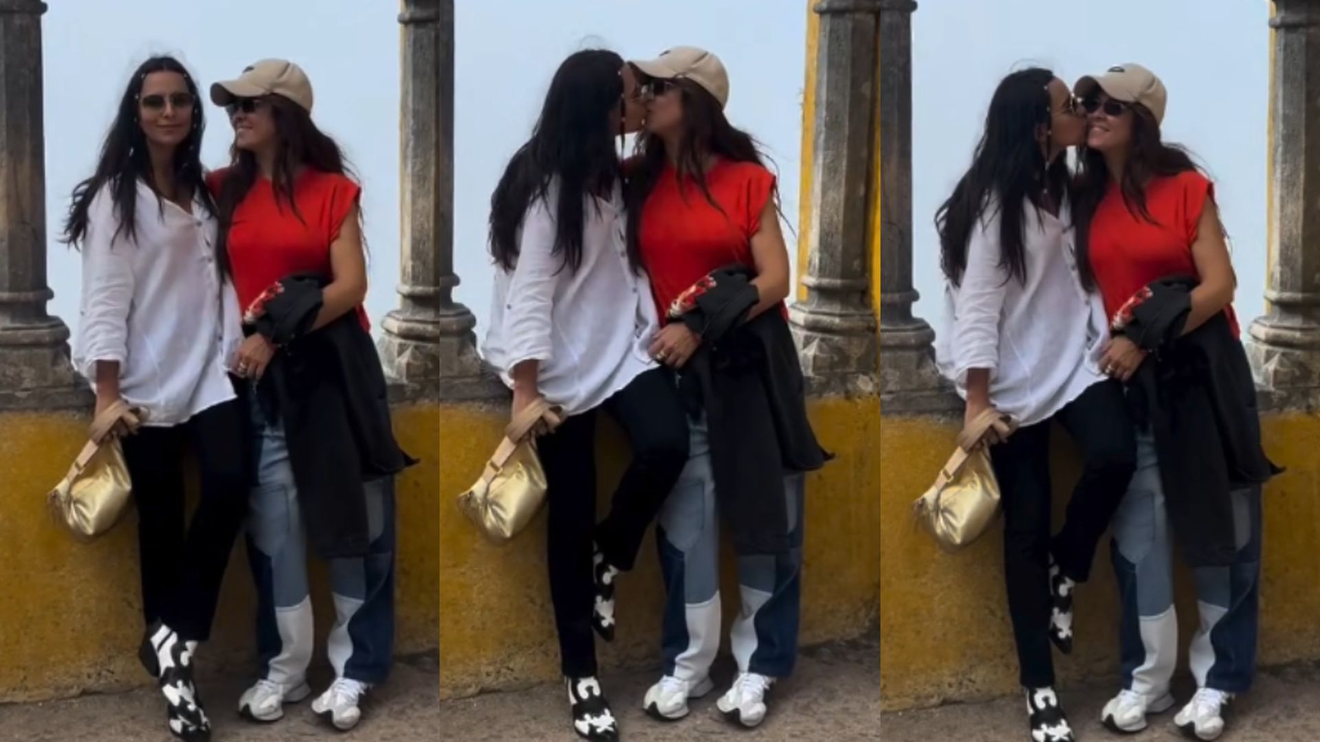 Las imágenes del beso que confirma la relación de Vanesa Martín y Julieta Grajales