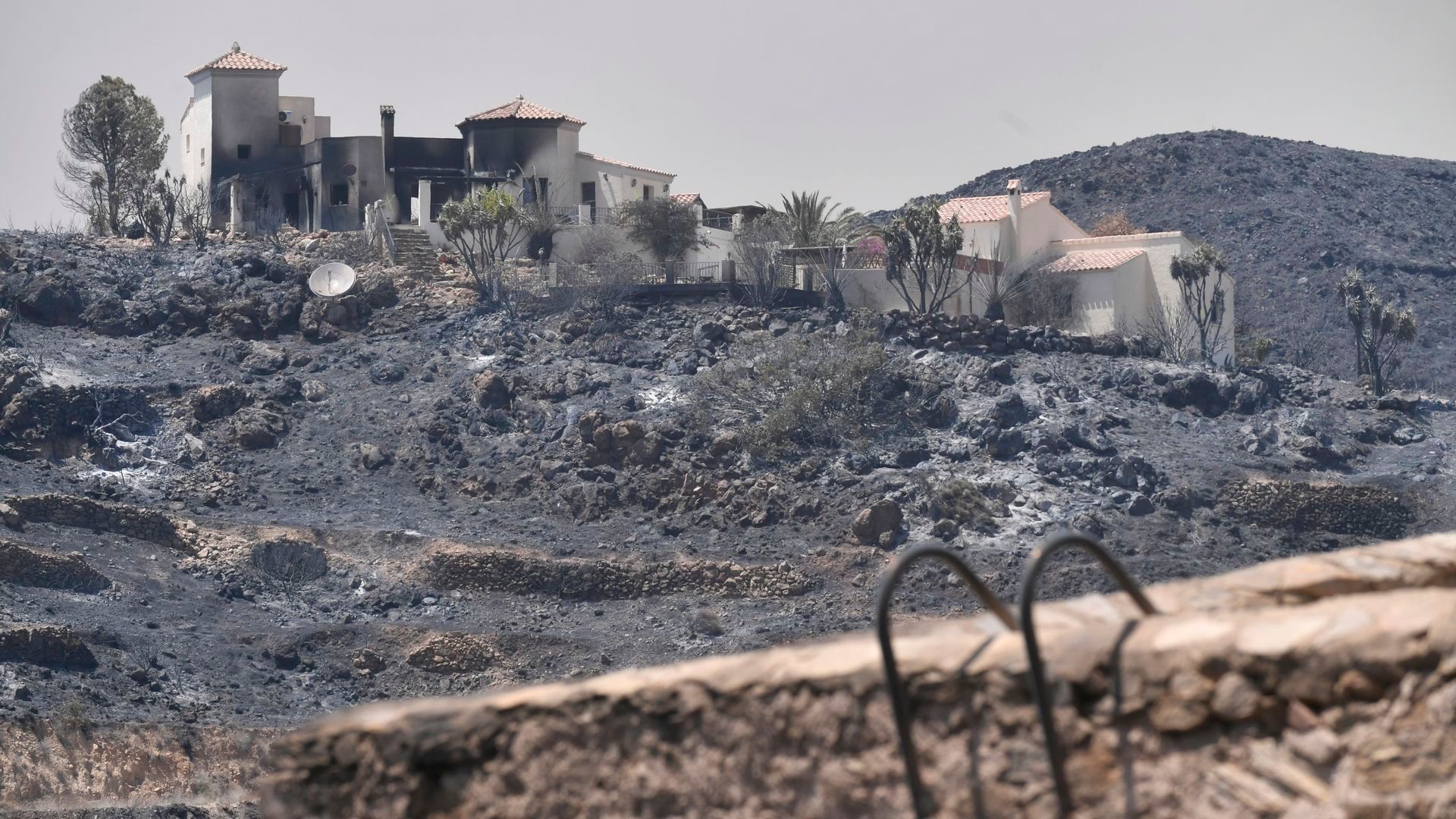 Una casa incendiada en Los Gallardos, Almería Una casa incendiada en Los Gallardos, Almería