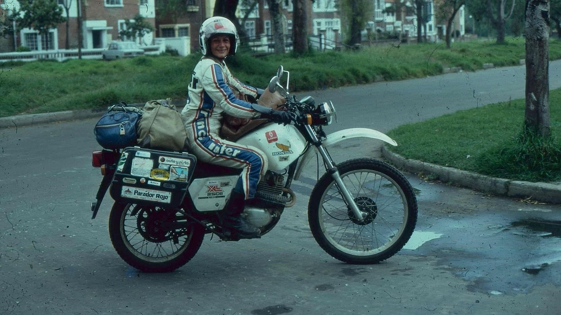 Anne-France durante una de sus rutas
