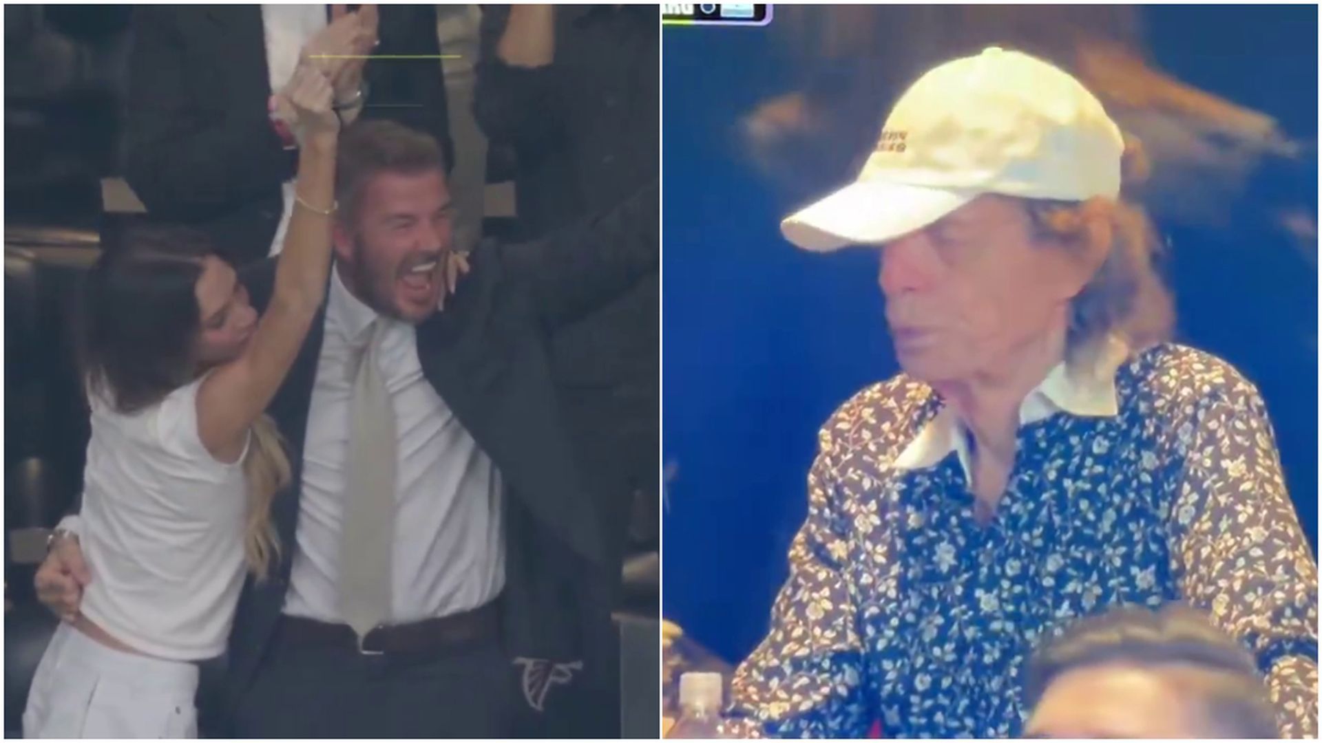 David Beckham, Victoria Beckham y Mick Jagger David Beckham, Victoria Beckham y Mick Jagger