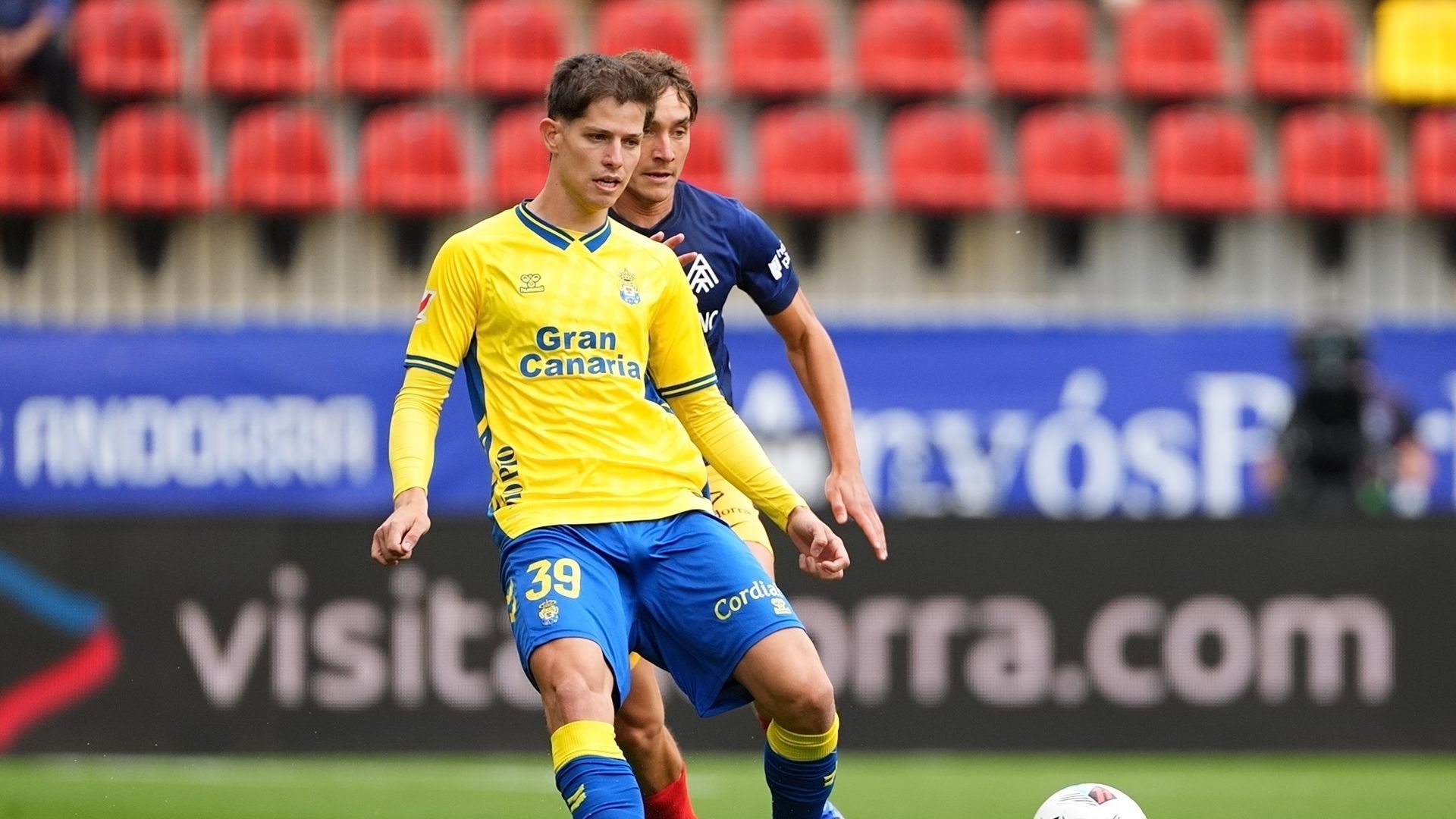 Estanis Pedrola, durante un partido con la UD Las Palmas.