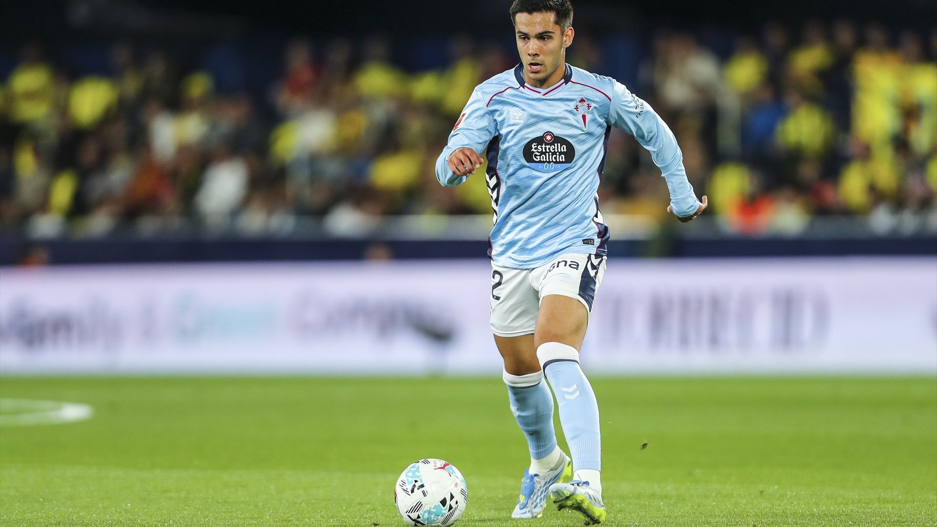 Hugo Sotelo, en un partido del Celta Hugo Sotelo, en un partido del Celta