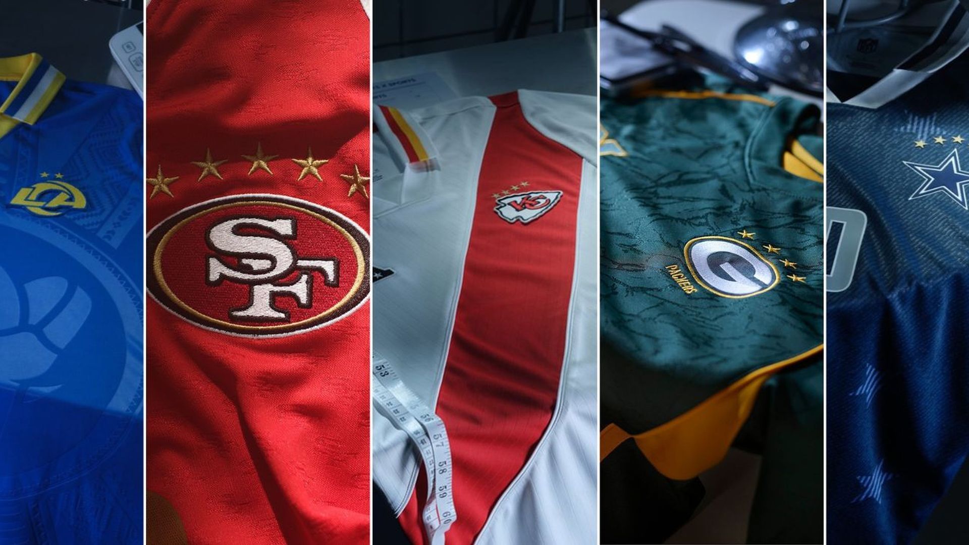 Las equipaciones de las 32 franquicias de la NFL convertidas al fútbol Las equipaciones de las 32 franquicias de la NFL convertidas al fútbol