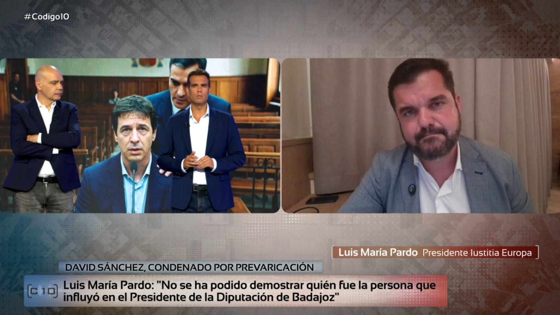 Luis María Pardo, tras la condena de David Sánchez por prevaricación: "Se ha podido demostrar quién fue la persona que influyó en el Presidente de la Diputación de Badajoz"