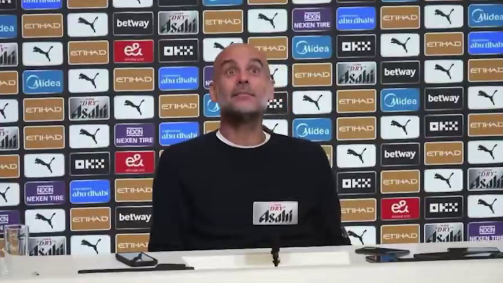 Pep Guardiola, en rueda de prensa el 3 de octubre de 2025 Pep Guardiola, en rueda de prensa el 3 de octubre de 2025