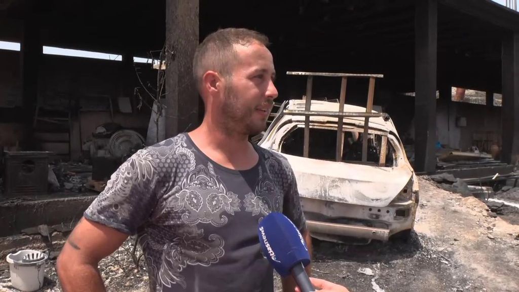 Rubén, tras el incendio de Almería: "Lo he perdido todo, pero he vuelto a nacer"