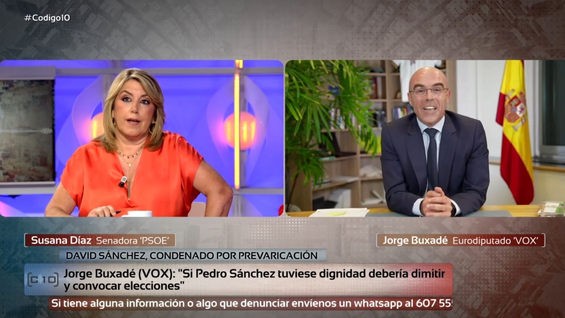 Susana Díaz explota ante Jorge Buxadé tras llamarla este "Susanita": "Optas por la ofensa... te calificas solo"