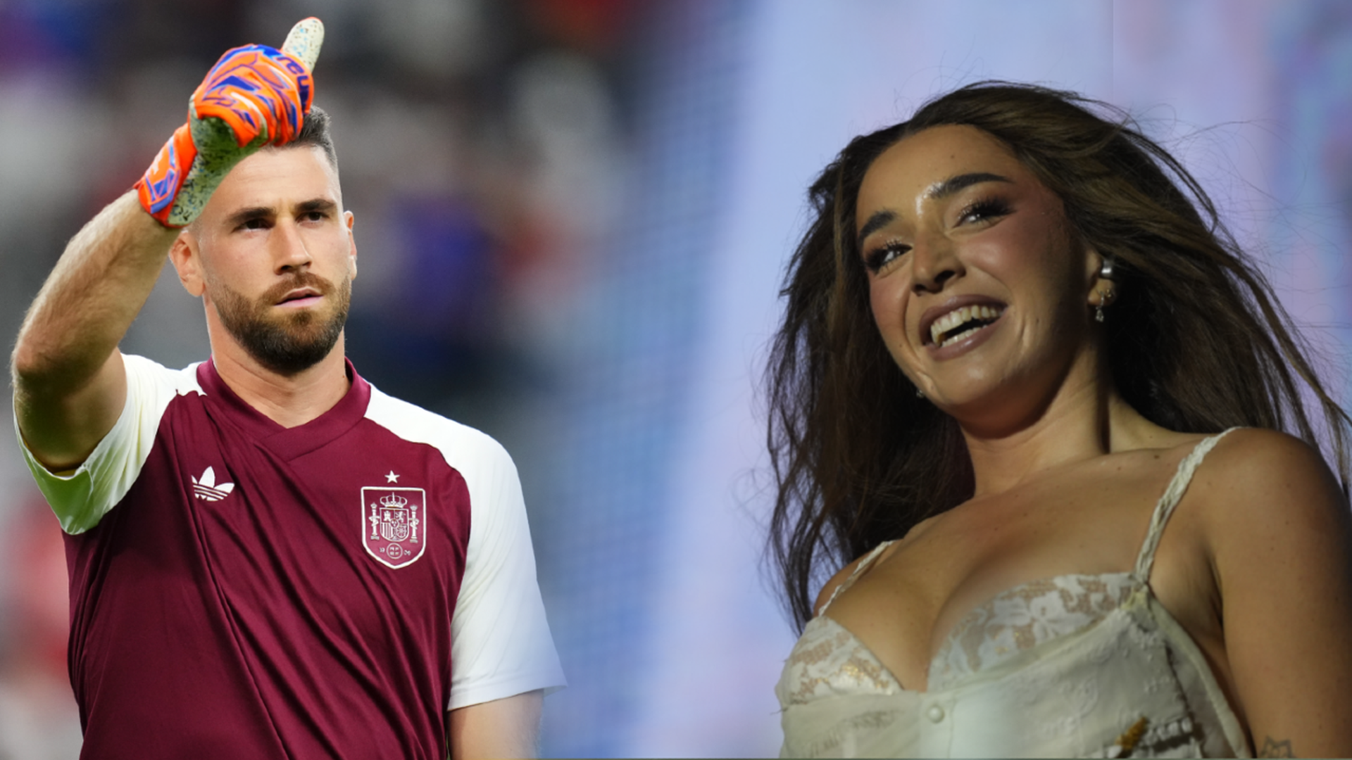 Unai Simón y Lola Índigo Unai Simón y Lola Índigo
