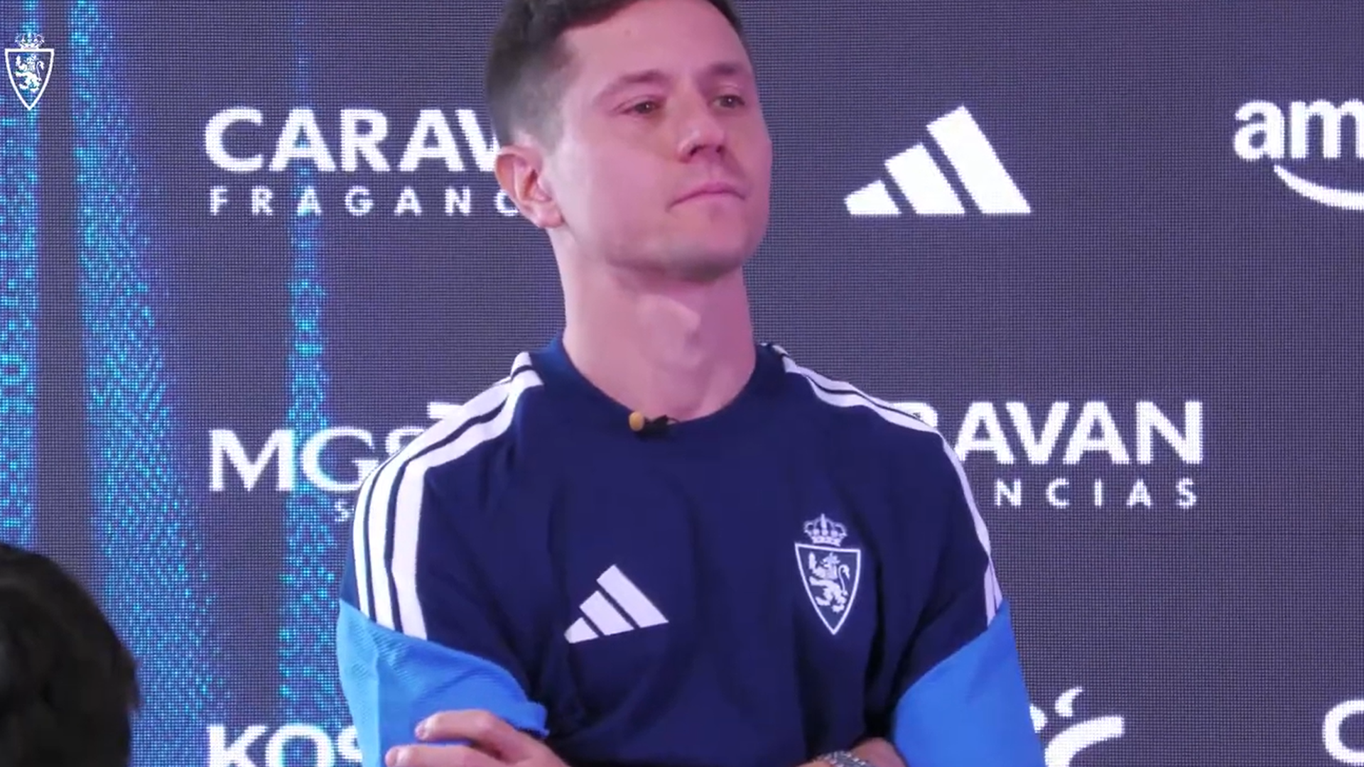 Ander Herrera, emocionado en su presentación con el Real Zaragoza Ander Herrera, emocionado en su presentación con el Real Zaragoza