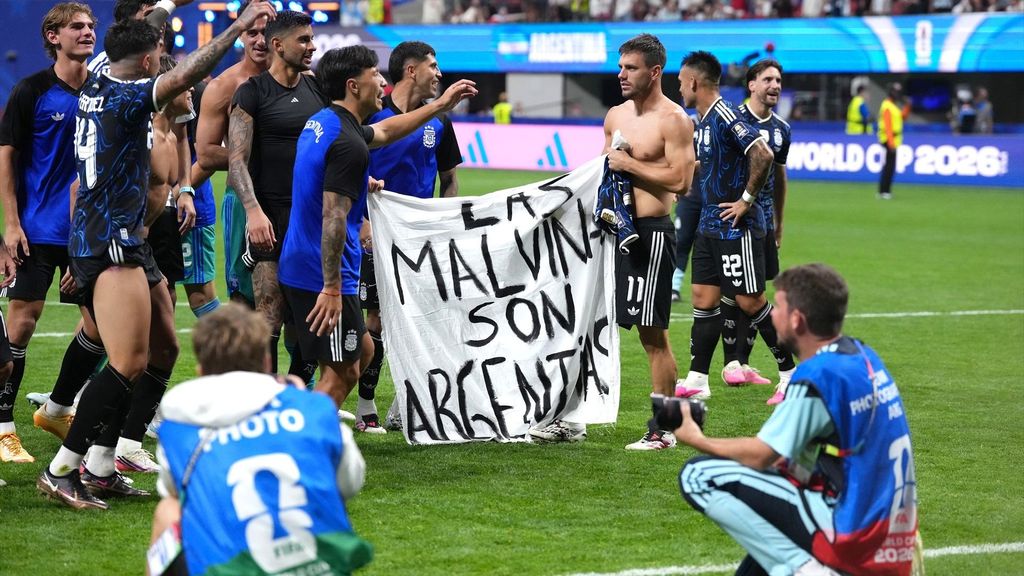 Argentina reivindica las islas Malvinas en el Mundial de fútbol