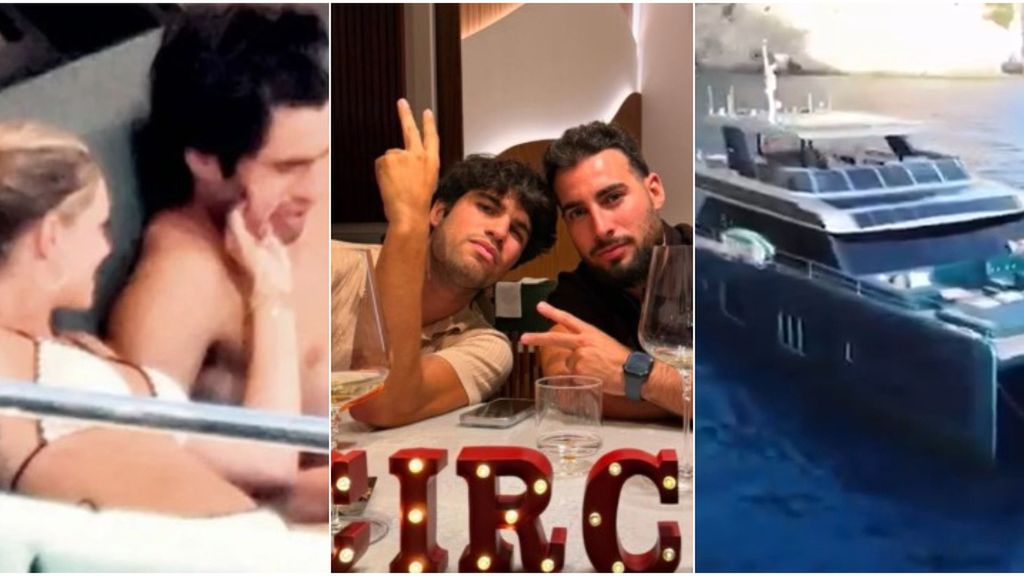 Alcaraz comparte fotografías de sus vacaciones con amigos: "En ese barco también está la joven con la que le fotografiaron"