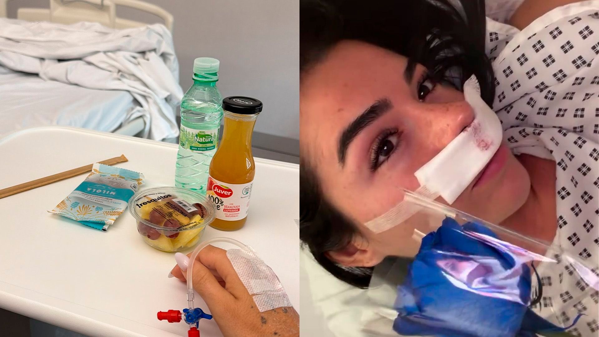 Helena Arauz en el hospital