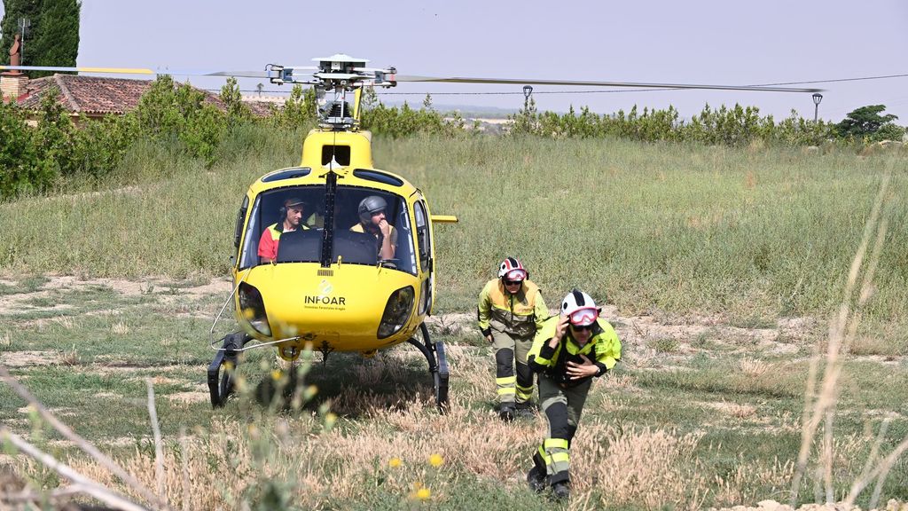 El incendio en Cinco Villas, Zaragoza, continúa descontrolado por el viento y afecta ya a unas 6.000 hectáreas