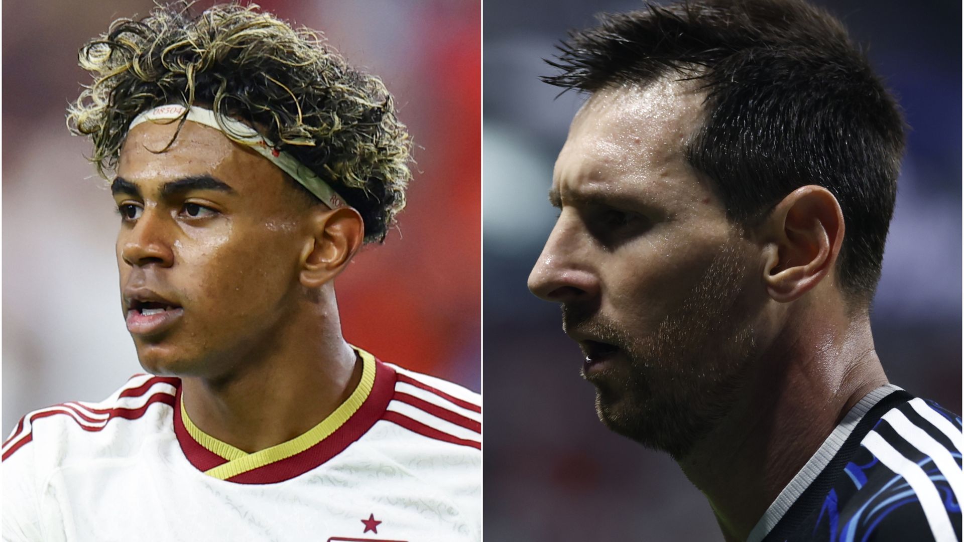 Lamine Yamal y Leo Messi. Lamine Yamal y Leo Messi.